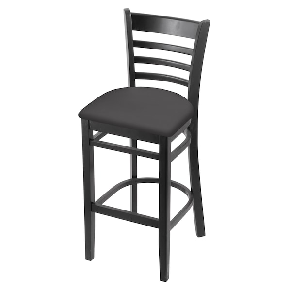 25" Counter Stool, Black Finish, Canter Storm Seat